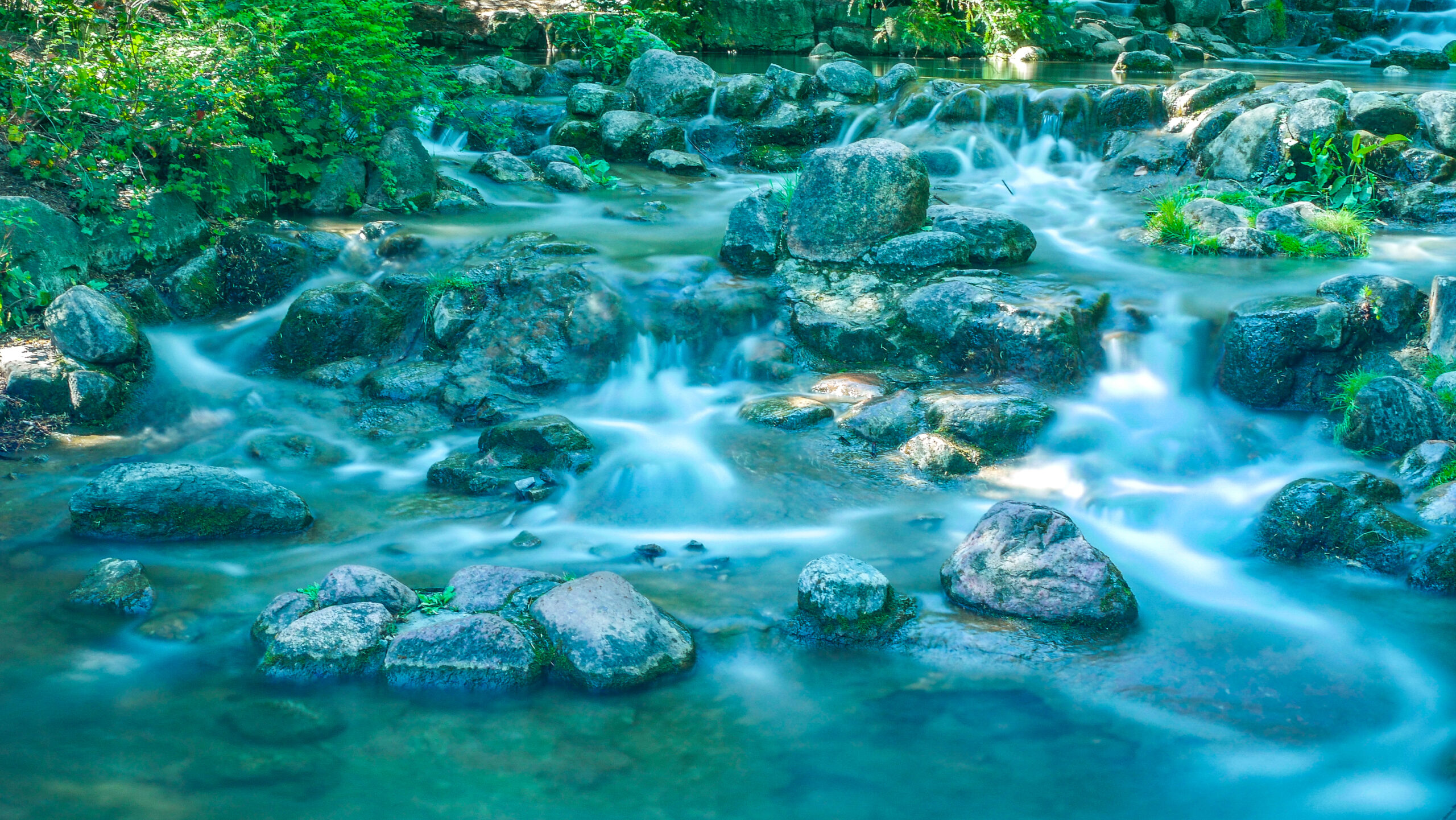 Wasserfall im Victoriapark in Berlin