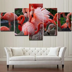 Elegante Flamingos im Fokus