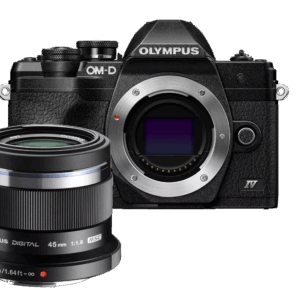 Olympus OM-D E-M10 Mark IV schwarz + M.Zuiko Digital 45mm 1.8 schwarz