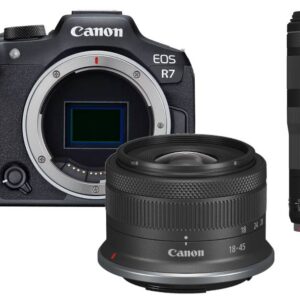 Canon EOS R7 + RF-S 18-45mm IS STM + RF 100-400mm IS USM
