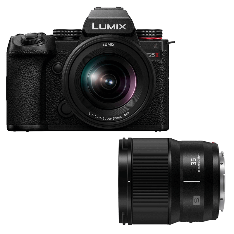 Panasonic Lumix DC-S5 II + Lumix S 20-60mm 3.5-5.6 + Lumix S 35mm 1.8
