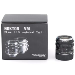 Voigtländer Nokton 28mm 1.5 VM ASPH Type II schwarz Leica M Retoure #**
