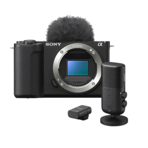 Sony ZV-E10 II Vlog-Kamera + ECM-S1 kabelloses Mikrofon