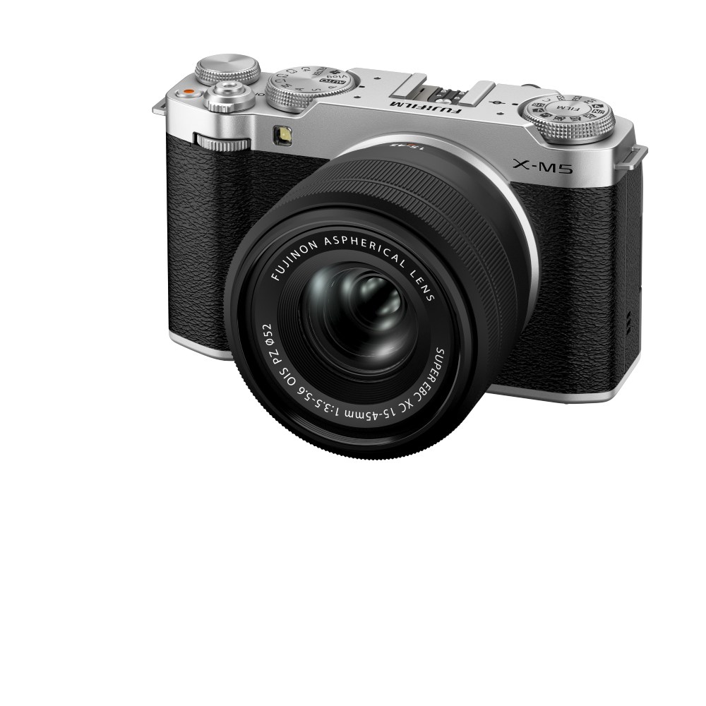 Fujifilm X-M5 silber + FUJINON XC15-45mm 3.5-5.6 OIS PZ Kit