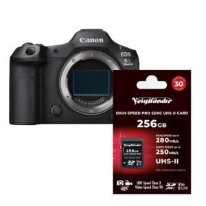 Canon EOS R5 Mark II Gehäuse + Voigtländer 256GB UHS-II ultraschnelle Speicherkarte