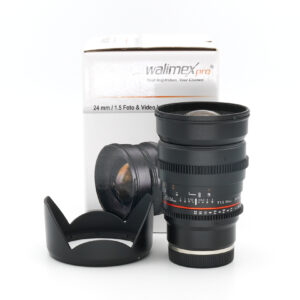 Walimex Pro 24mm 1.5 VDSLR für Sony-E Mount Topzustand #X39636**