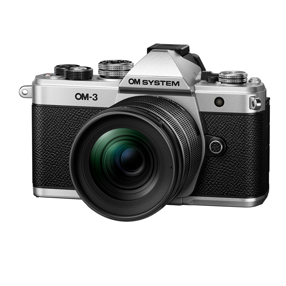 OM SYSTEM OM-3 silber + M.Zuiko Digital ED 12-45mm 4.0 PRO