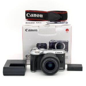 Canon EOS M6 silber + 15-45mm IS STM Topzustand, Canon-Fachhändler #38600**