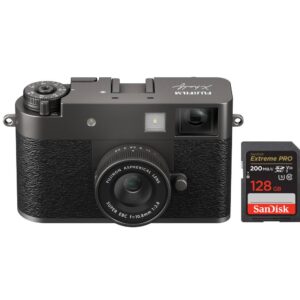 Fujifilm X-HF1 (X half) anthrazit + SanDisk Extreme 128GB SDXC Karte